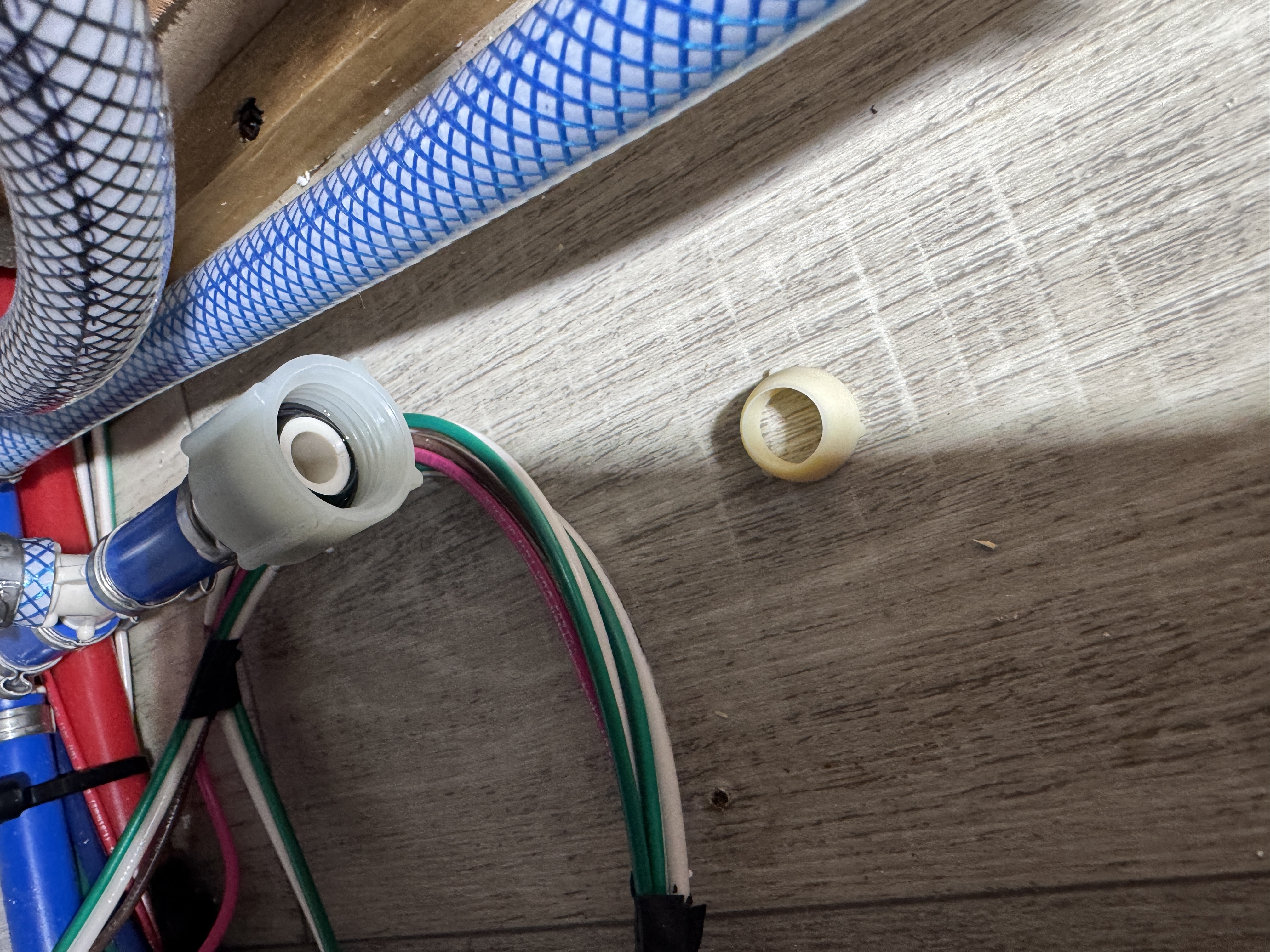 Plumbing repair photo 8 on 2022 Forest River Rockwood Geo Pro G19FD travel trailer in Elizabethton, Tennessee
