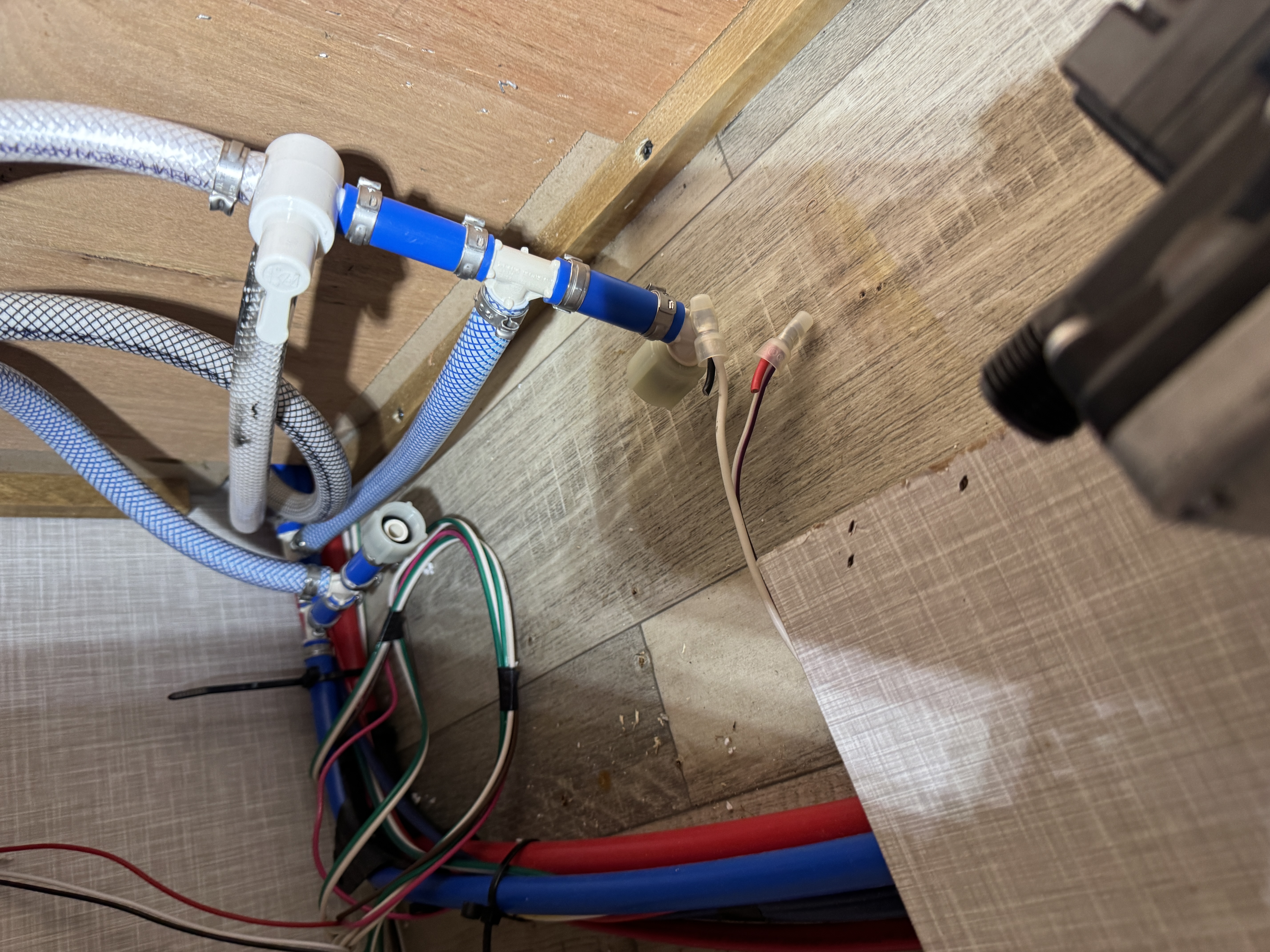 Plumbing repair photo 6 on 2022 Forest River Rockwood Geo Pro G19FD travel trailer in Elizabethton, Tennessee