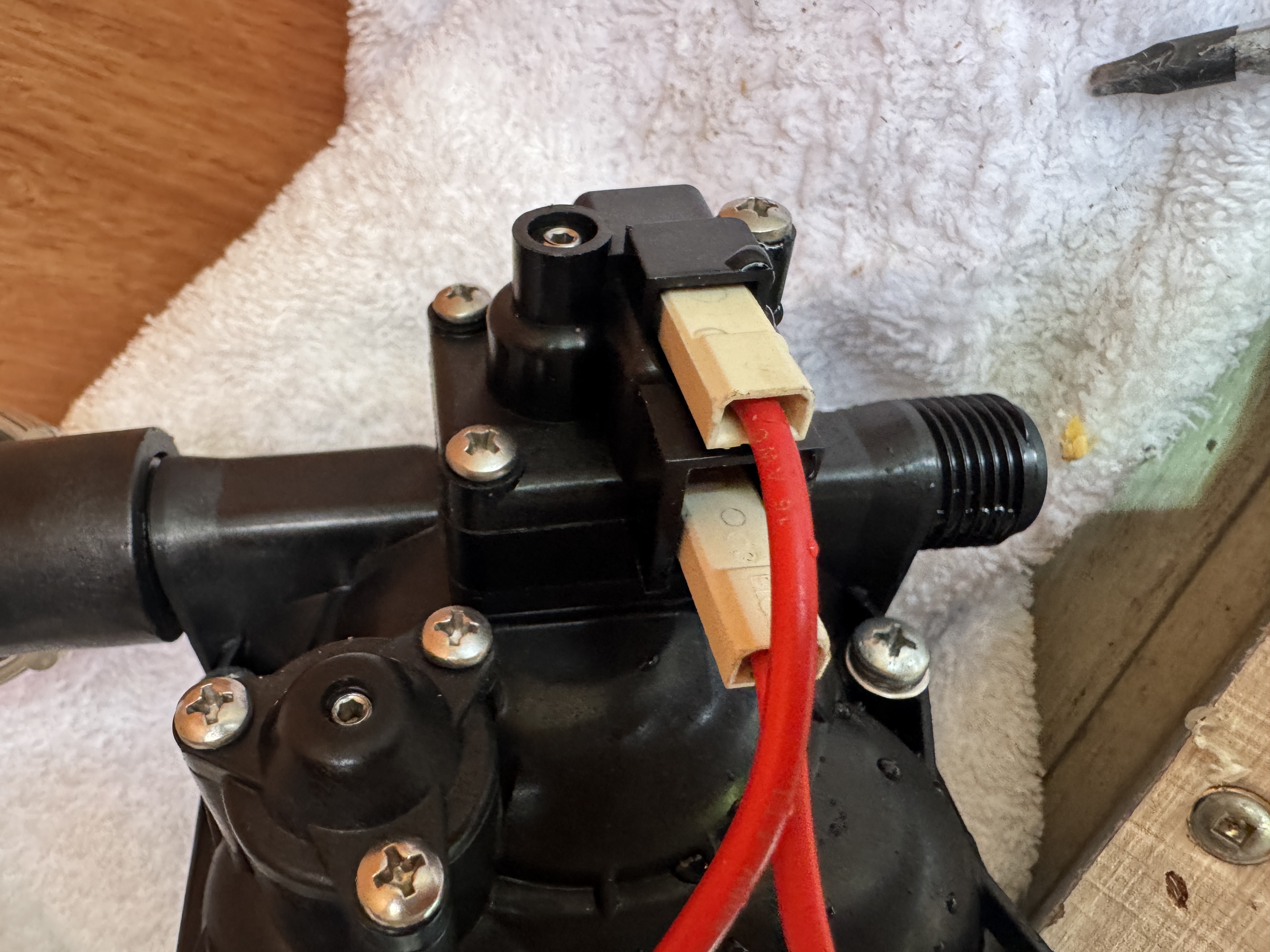 Plumbing repair photo 3 on 2022 Forest River Rockwood Geo Pro G19FD travel trailer in Elizabethton, Tennessee