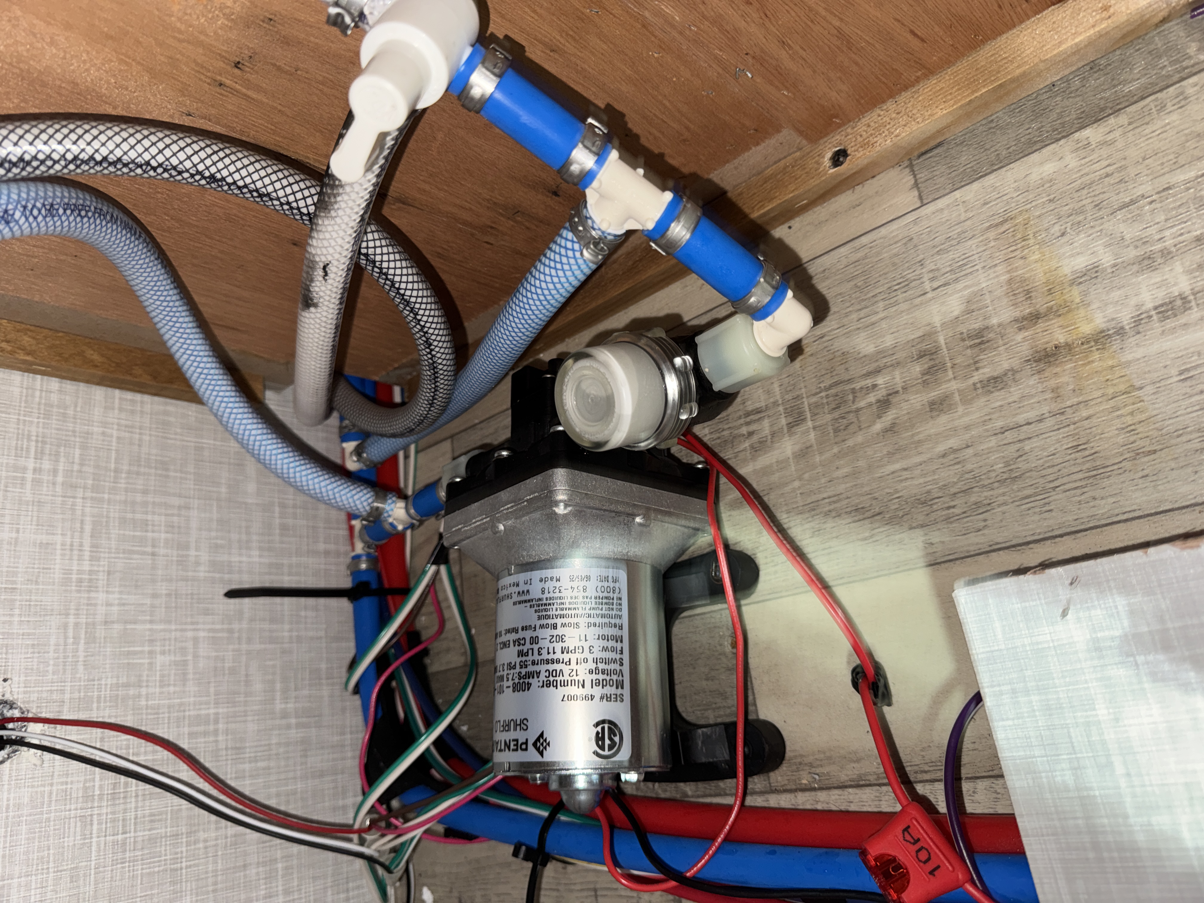 Plumbing repair photo 9 on 2022 Forest River Rockwood Geo Pro G19FD travel trailer in Elizabethton, Tennessee