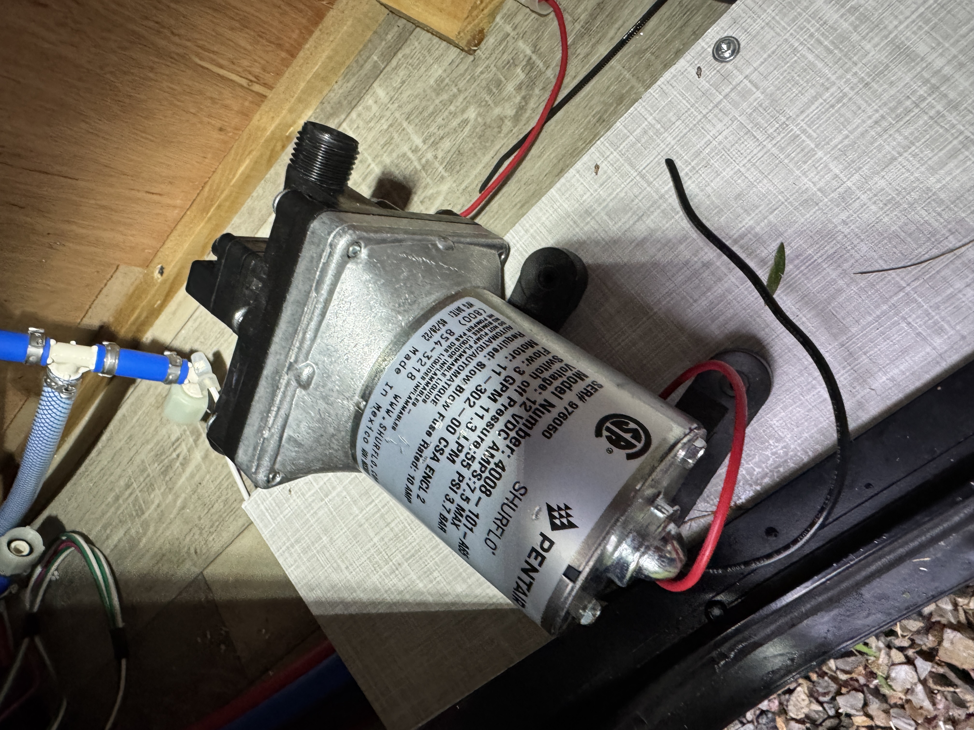 Plumbing repair photo 2 on 2022 Forest River Rockwood Geo Pro G19FD travel trailer in Elizabethton, Tennessee