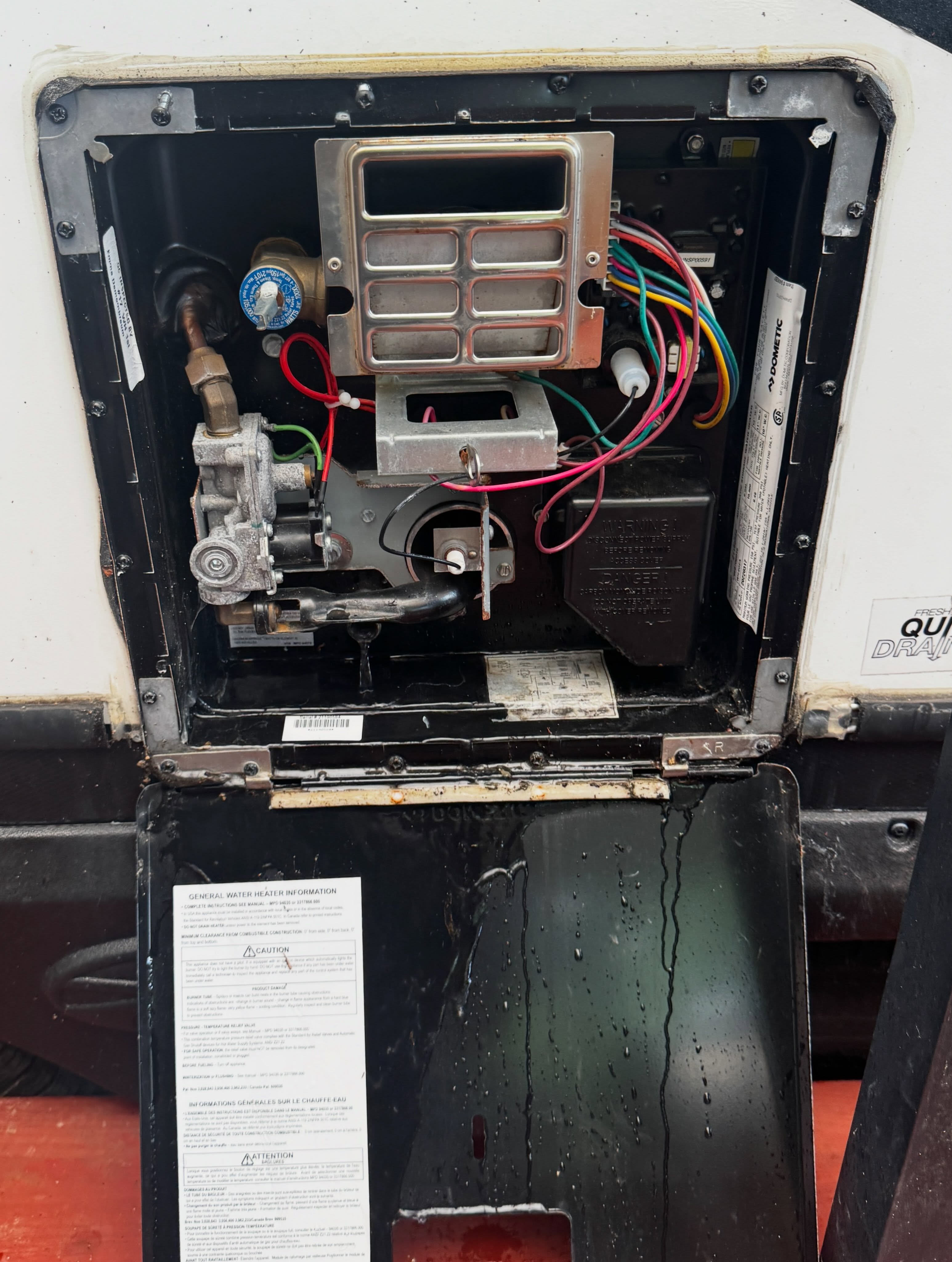 Water heater repair photo 2 on Recreational vehicle in Piney Flats, Tennessee